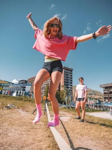© Slackline_Le Corbier - Office de Tourisme Le Corbier