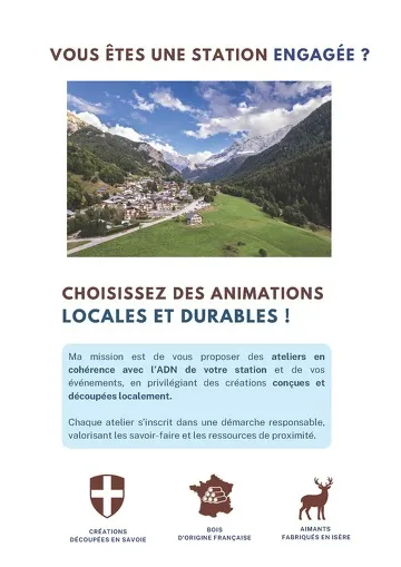 Atelier de création de magnets en bois sur le thème des animaux de montagne_Le Corbier