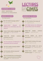 © Lectures en Cimes Festival - Office de Tourisme Le Corbier