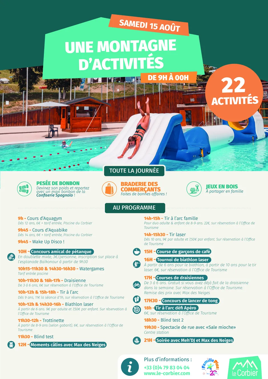 15 août : une montagne d'activités !_Le Corbier