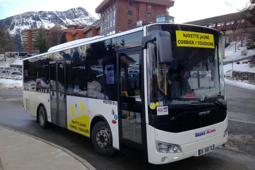 Shuttle Le Corbier - La Toussuire (yellow)