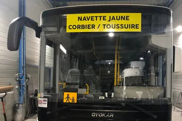 Shuttle Le Corbier - La Toussuire (yellow)