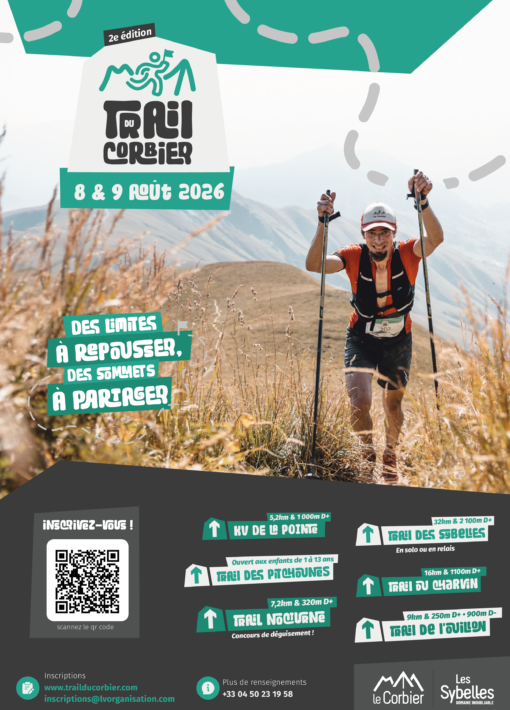 Affiche trail du corbier 2026