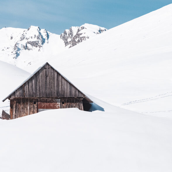 Photo chalet d'alpage le Corbier sous la neige